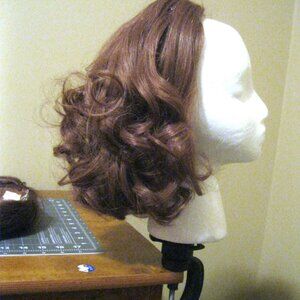 Vintage 100% Human Hair Fall from the 1970's -#8 Medium Brown  NEW with tags